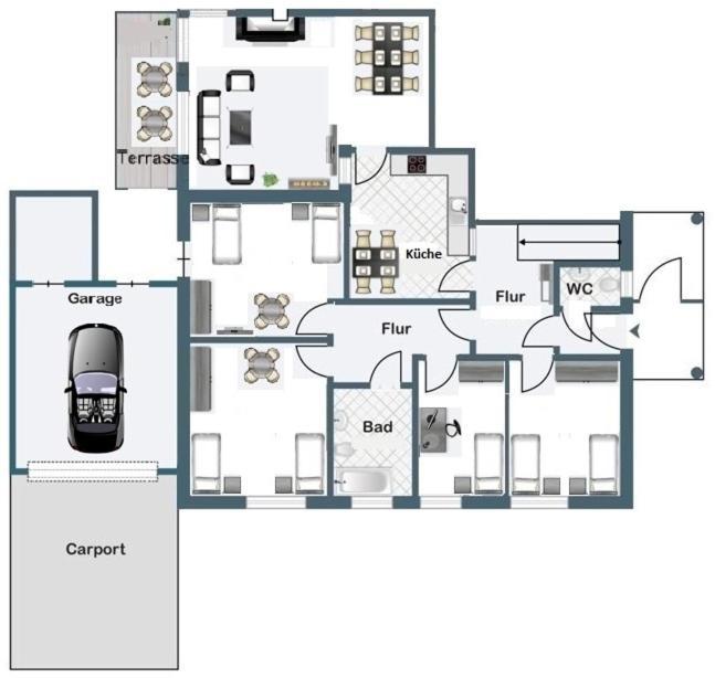 Apartamento Alter Ziegelhof, Terrasse, Wlan, Bis Zu 9 Personen Vechta Exterior foto